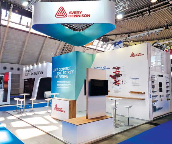 Messestand von Avery Dennison 