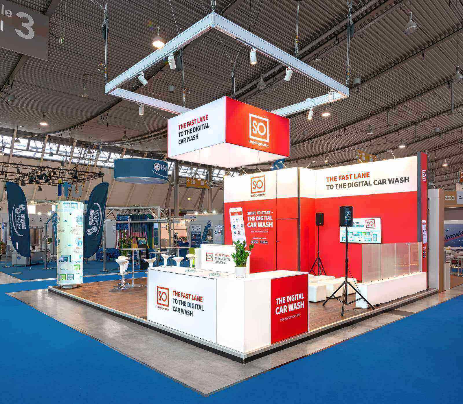 Messestand für Superoperator