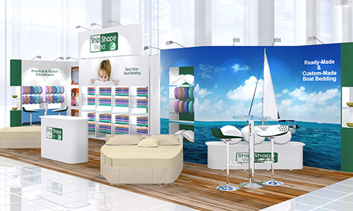hanseboot Hamburg Messestand Design Bild
