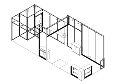 Modularer-Messestand