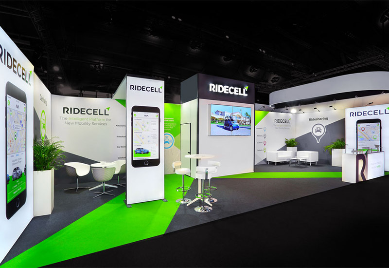 Messestand von Ridecell