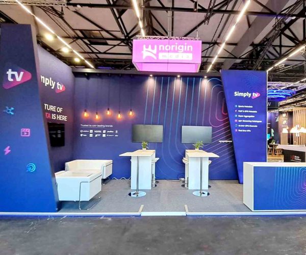 Messestand von Simply tv - IBC 2024, Amsterdam