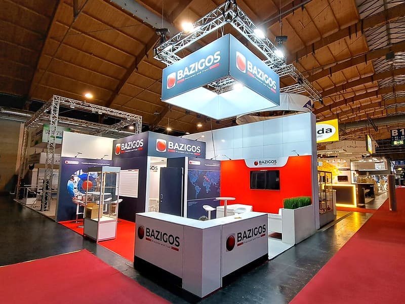 Messestand von Bazigos - Fakuma 2024, Friedrichshafen, Deutschland
