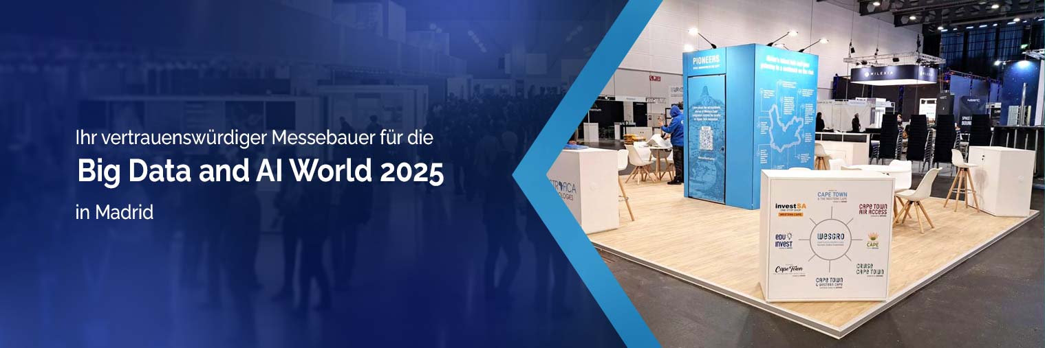 Messebauer für Big Data and AI World 2025, Madrid, Spanien