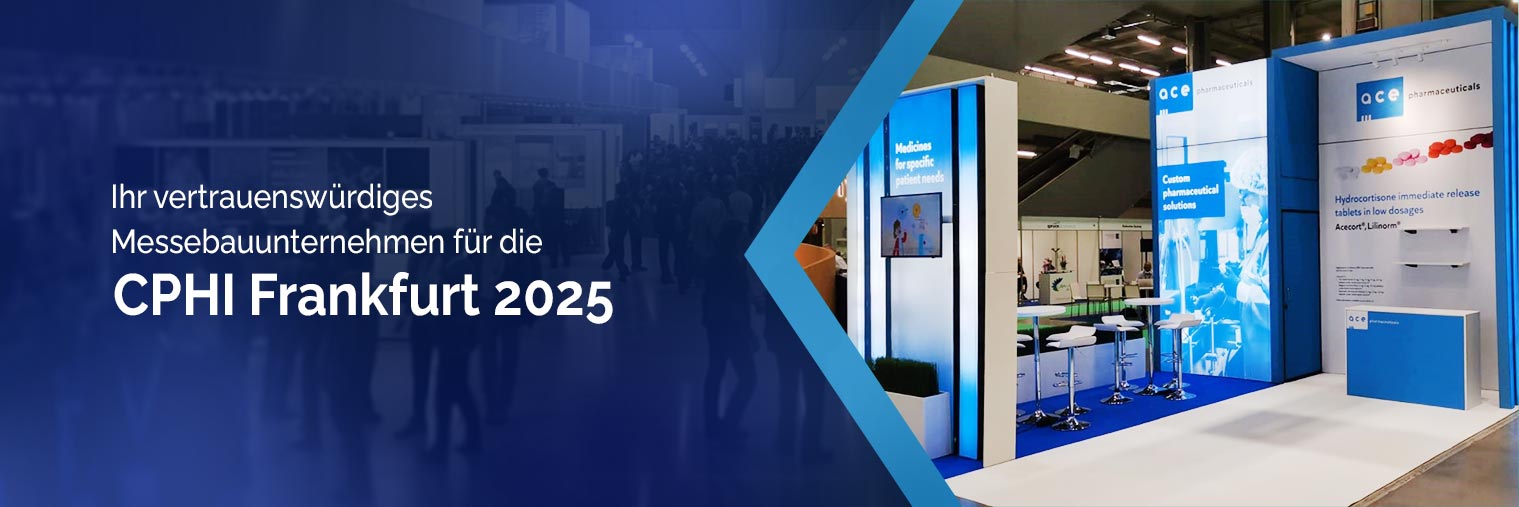 Messebau für CPHI Frankfurt 2025