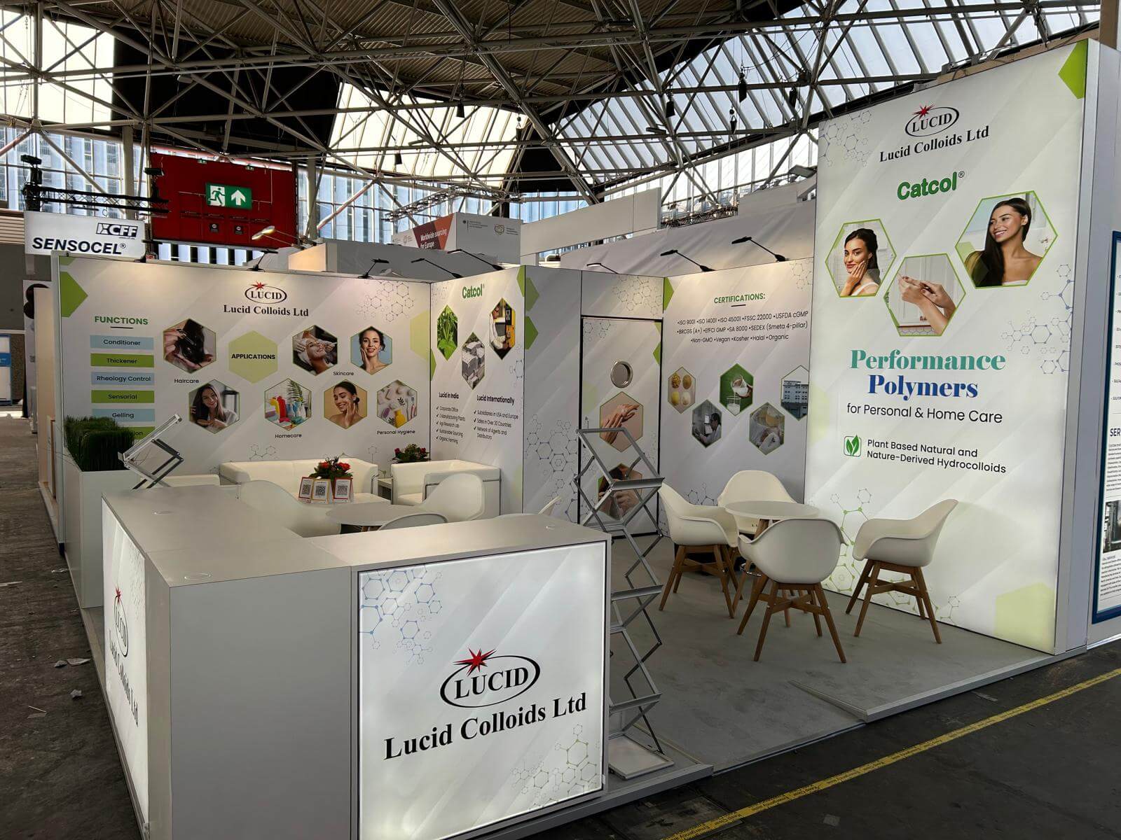 Messebau für Lucid colloids ltd - Cosmetics Global 2025, Amsterdam