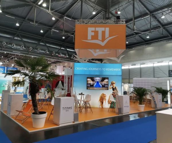 Messestand Von FTI