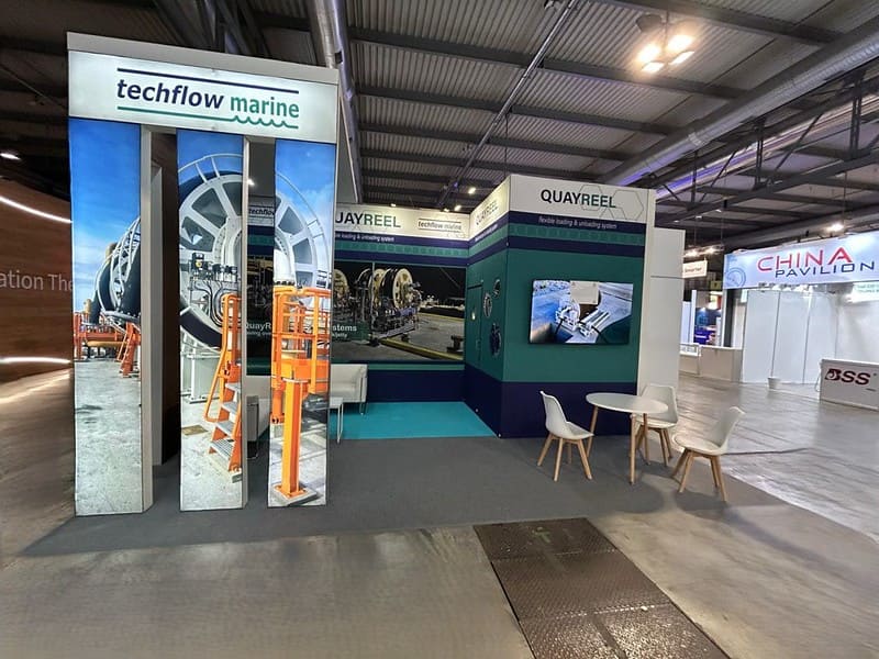 Messebau für Techflow Marine Ltd - Gastech Exhibition & Conference 2025, Mailand