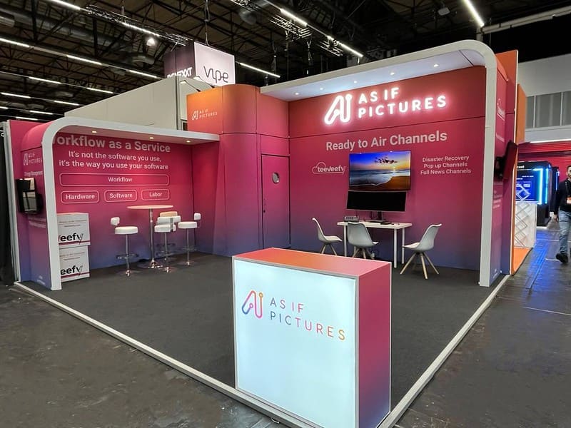 Messebau für As if Pictures - IBC 2025 Amsterdam, Niederlande