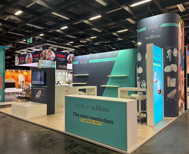 Messebau für Elvie & Wilow - Kind + Jugend 2025, Köln