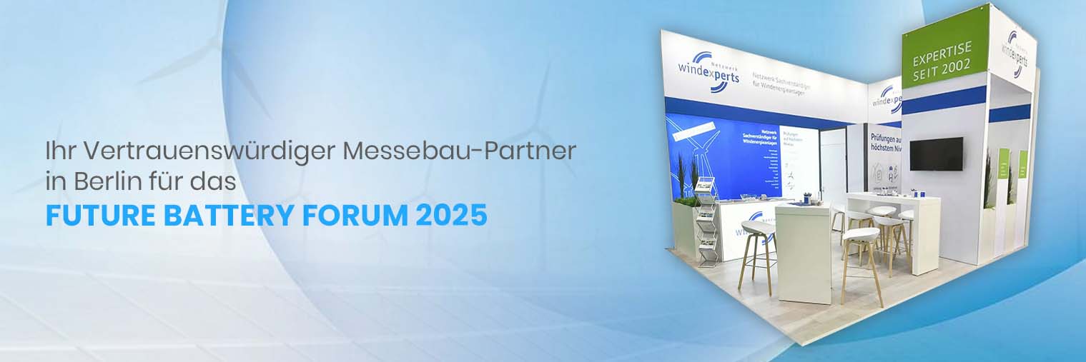 Messebau für FUTURE BATTERY FORUM 2025, Berlin