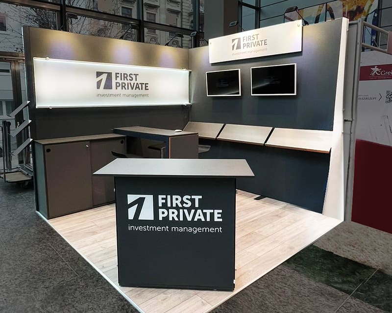 Messebau für First Private - FONDS PROFESSIONELL KONGRESS, Mannheim