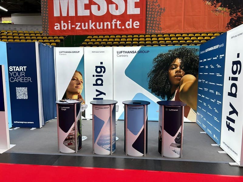 Messebau für Lufthansa - Berufsinformationsmesse 2025, Landshut