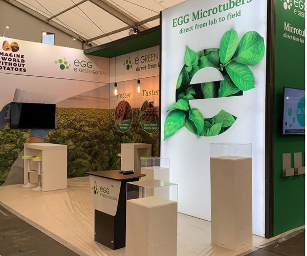 Messestand von E Green Global eggtuber