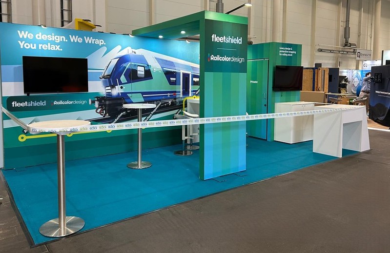 Messebau für Railcolor design and Fleetshield - UITP Summit 2025, Hamburg