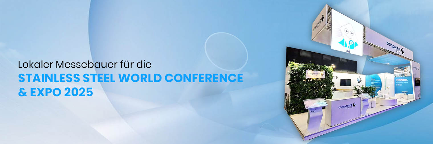 Messebau für Stainless Steel World Conference & Expo 2025 in Maastricht