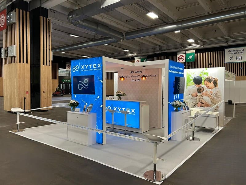 Messebau für Xytex, Eshre 2025, Paris