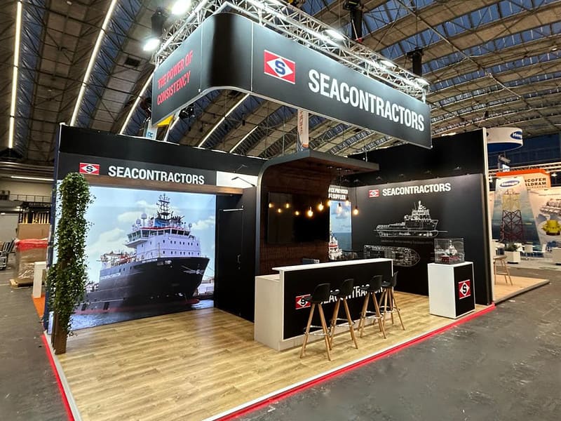 Messebau für SEACONTRACTORS - Offshore Energy Exhibition & Conference (OEEC) 2025, Schiedam