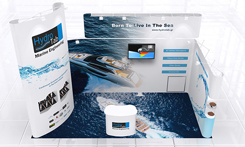 hanseboot Hamburg Messestand Design Bild
