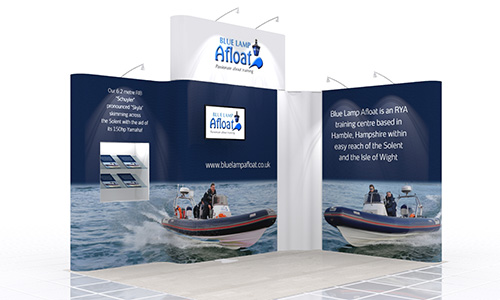 hanseboot Hamburg Messestand Design Bild