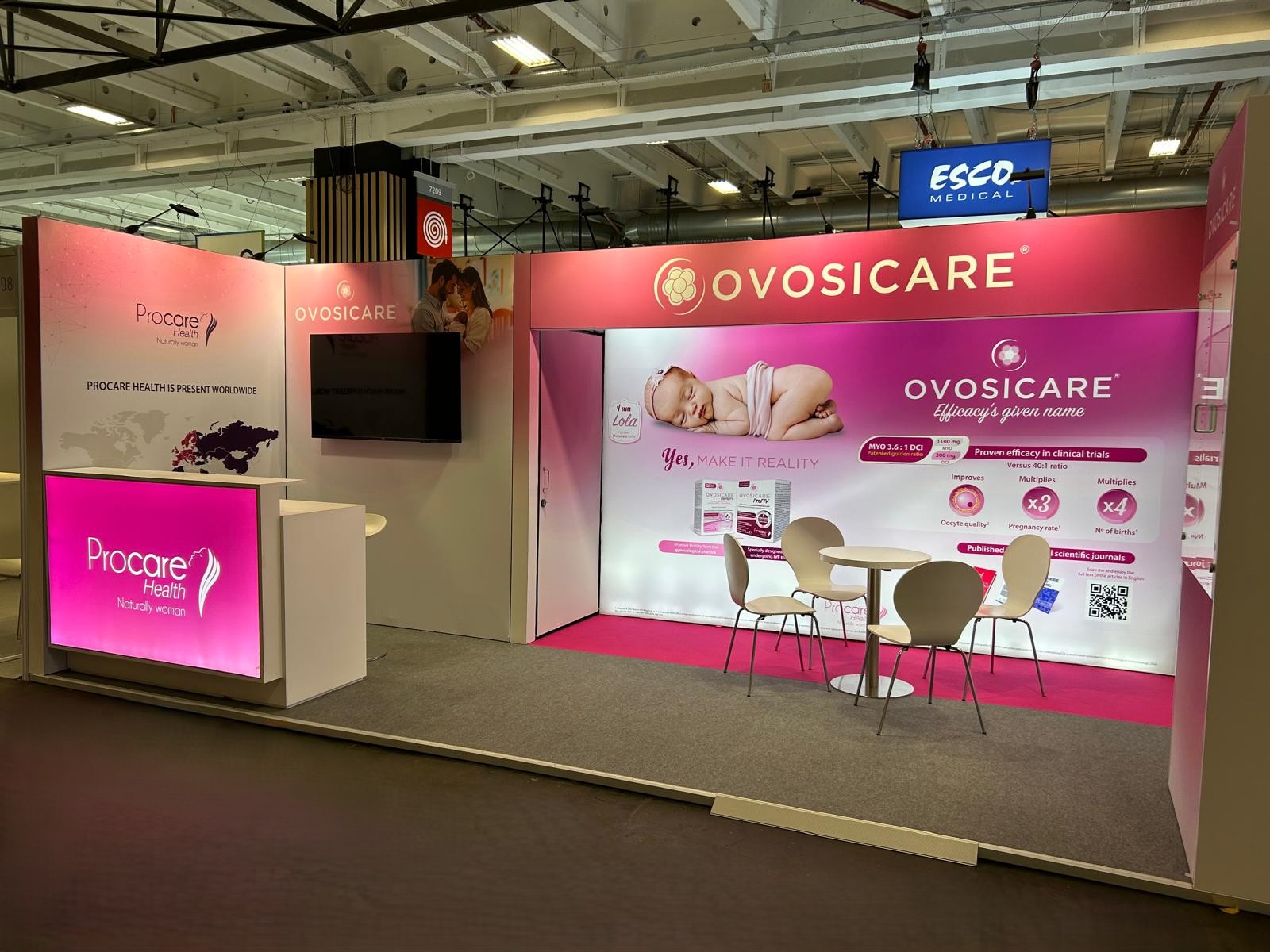 Stand d'exposition pour Procare Health - Eshre 2025 Paris