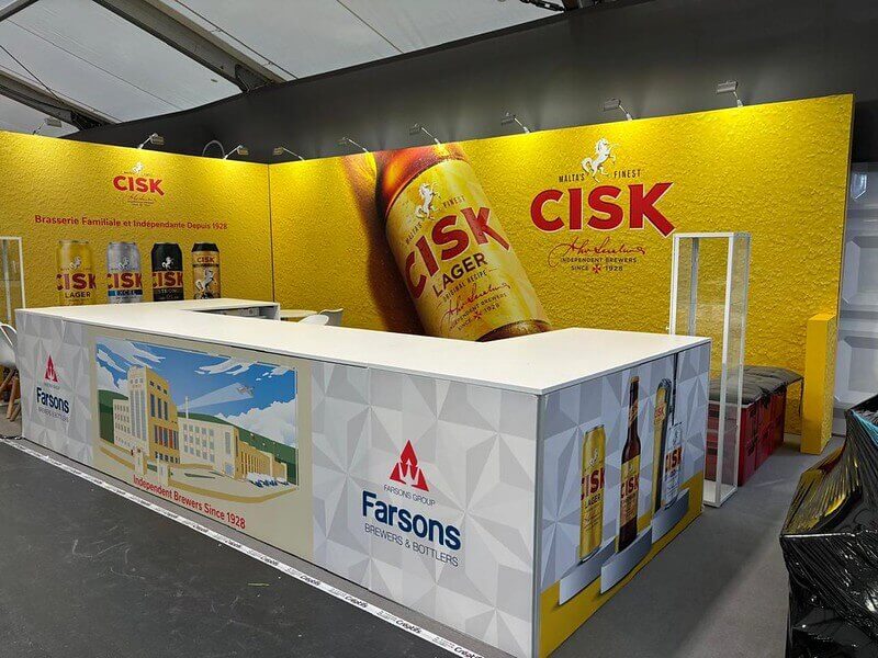 Stand d'exposition pour Simonds Farsons Cisk plc - Paris