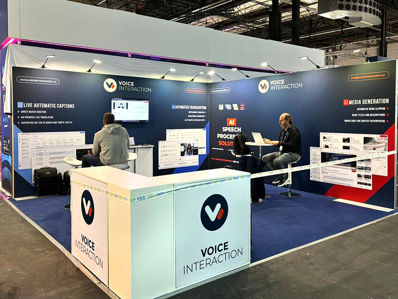 Stand d'exposition pour Voice Interaction IBC 2024 - Amsterdam