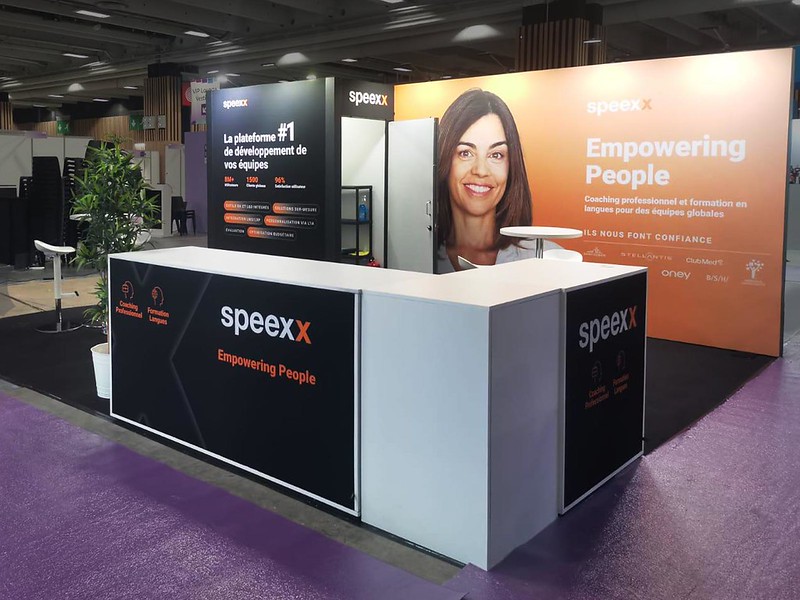 Stand d'exposition pour SPEEXX - Learning tech 2024
