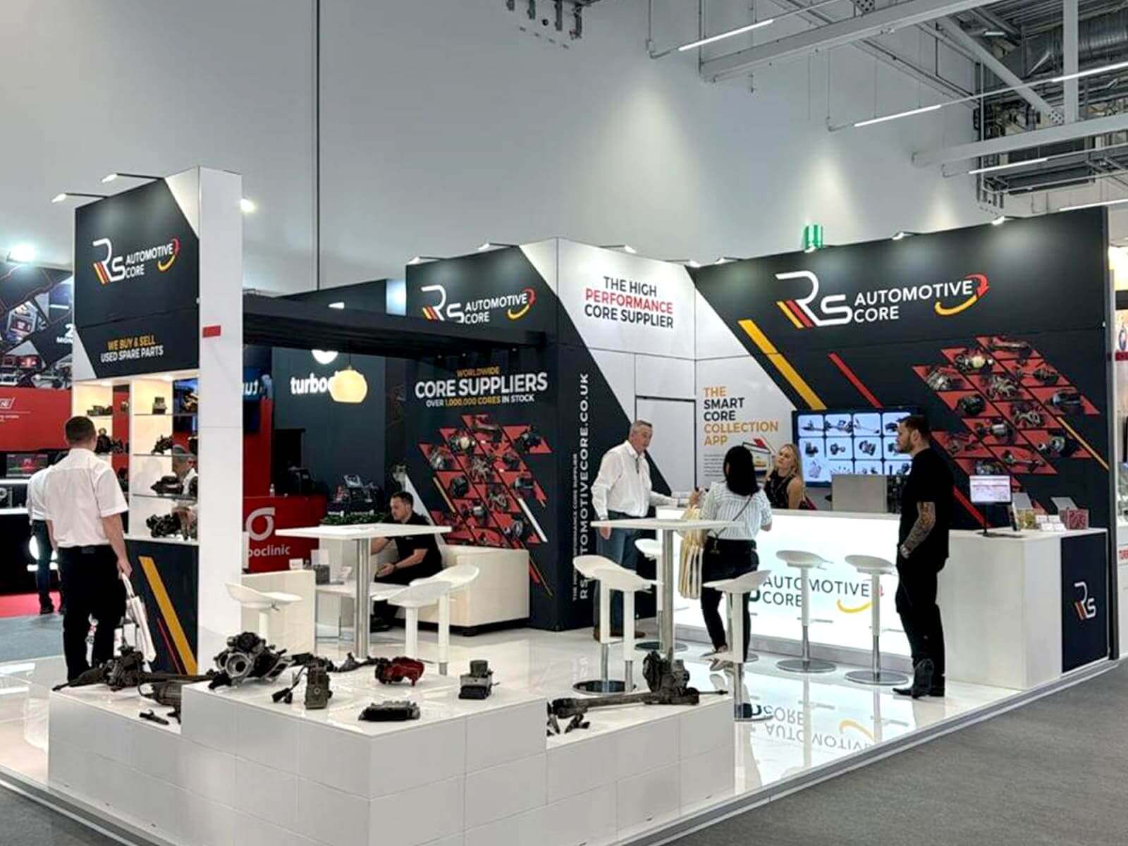 Stand d'exposition pour RS Automotive Core U.K