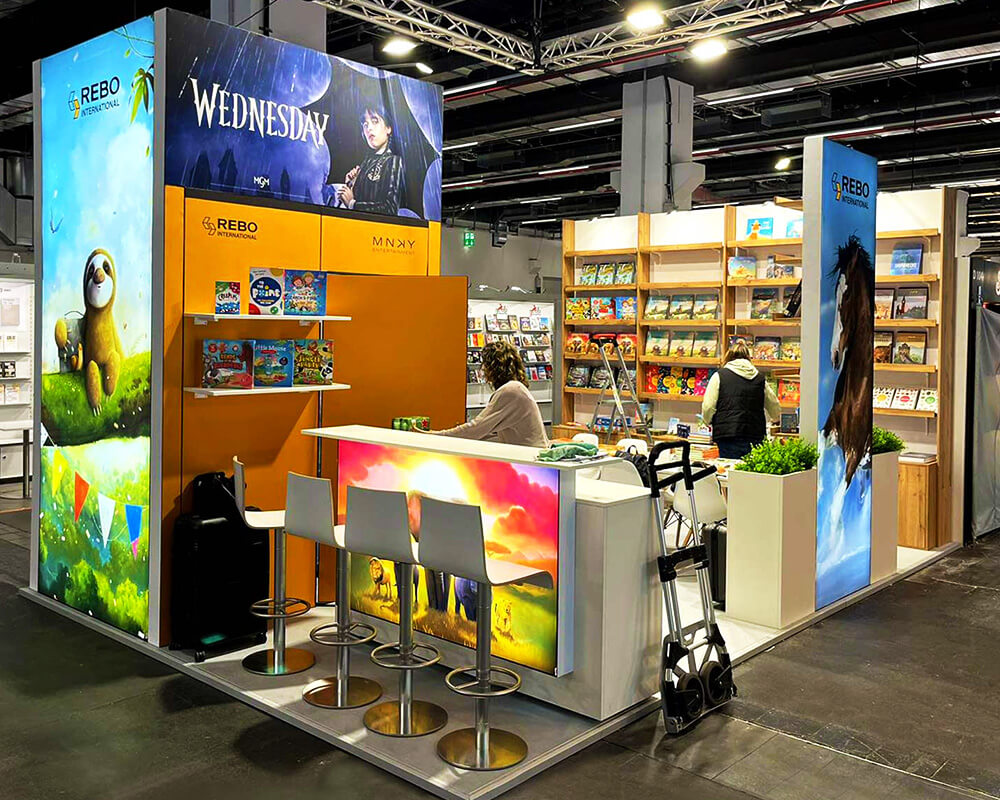 Stand d'exposition pour Rebo at Buchmesse, Frankfurt